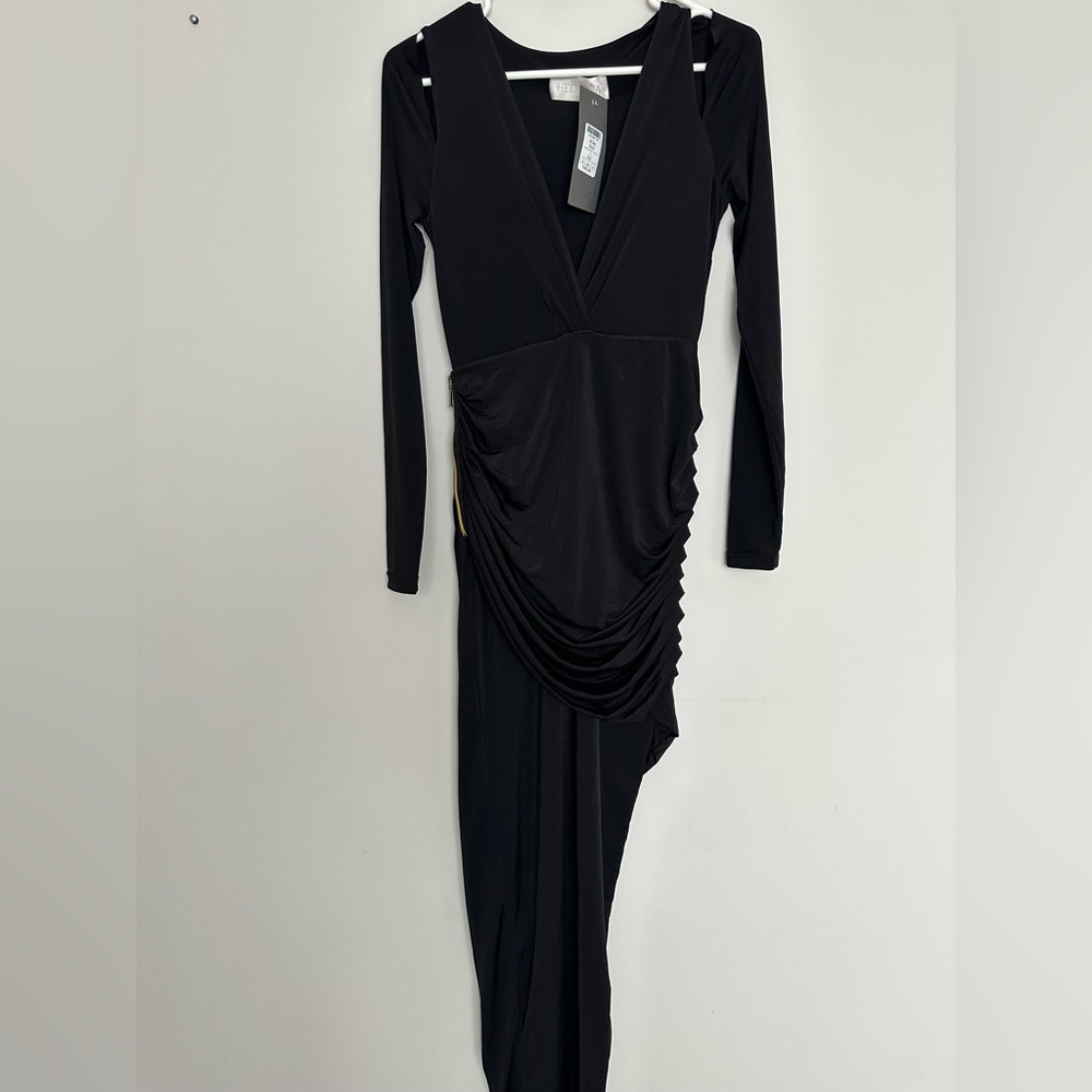 Asymmetrical black dress